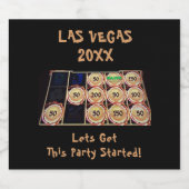 Bachelorette Party | Slot Machine Winnaar Las Vega Bier Etiket (Enkel label)