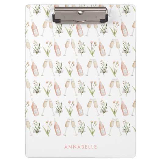 Bachelorette party strand van Roze girly modern dr Klembord (Voorkant)