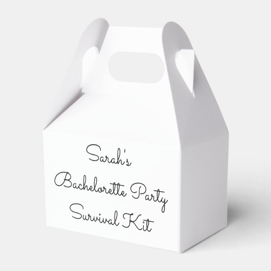 Bachelorette Party Survival Kit Boxes Hen Weekend Bedankdoosjes (Achterkant)