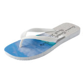 Bachelorette Party Tropical Beach Drink Cruise Teenslippers (Schuin)