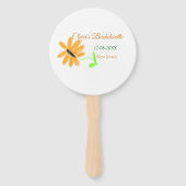 Bachelorette party voeg naam datum toe plaats zonn handwaaier (Voorkant)