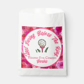 Bachelorette Party Vrijgezellenfeest Golf Roze Blo Bedankzakje (Voorkant)
