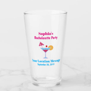 Bachelorette Party Weddenschap Favor Pink Pint Glas