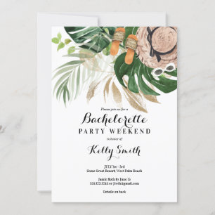 Bachelorette Party Week-end Getaway Invitation
