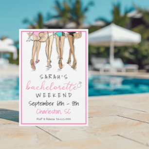 Bachelorette Party Weekend Itinerarium Bikini's Ri Kaart