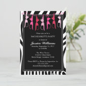 Bachelorette Party | Zebra Kaart (Staand voorkant)