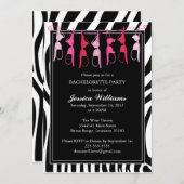 Bachelorette Party | Zebra Kaart (Voorkant / Achterkant)