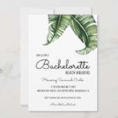 Bachelorette Pic Tropical Invitation + Itinéraire (Devant)
