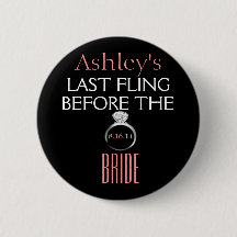 Bachelorette Pin-Bride