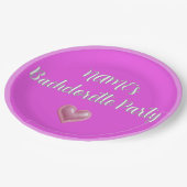 Bachelorette Pink Party Papieren Bordje (Gekanteld)