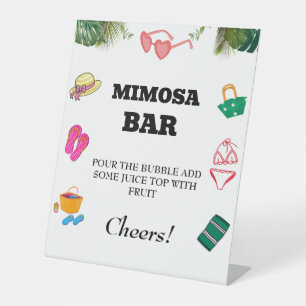 Bachelorette Plage Mimosa Barre Panneau de table