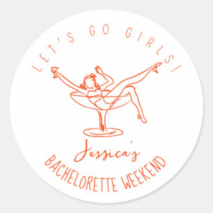 Bachelorette privilégier autocollant personnalisé