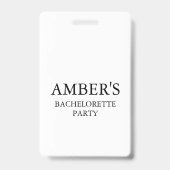 Bachelorette QR-code Koop de Bride A-Drink Badge (Achterkant)