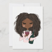 Bachelorette Red Wine Invitation (Devant)