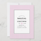 Bachelorette Red Wine Invitation (Dos)