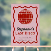 Bachelorette rétro Wave Pink et Red Dernier Disco (Neutre)