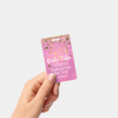 Bachelorette rose et or Badge (À main)