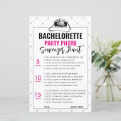 Bachelorette rose Photo Scavenger Chasse Carte de (Debout devant)
