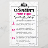 Bachelorette rose Photo Scavenger Chasse Carte de (Devant)