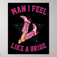 Bachelorette Roze Cowboylaarzen Man Ik Voel Me Als