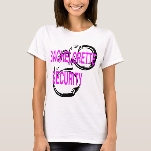 Bachelorette Security T-shirt (Voorkant)