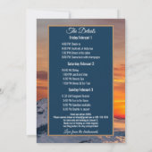 Bachelorette Ski Week-end Itinéraire Invitation (Dos)