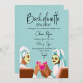 Bachelorette Spa Day Invitation (Devant / Derrière)