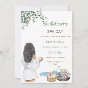 Bachelorette Spa Day Invitation