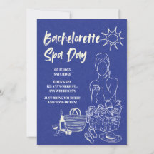 Bachelorette Spa Day Invitation