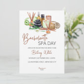 Bachelorette Spa Day Invitation (Debout devant)