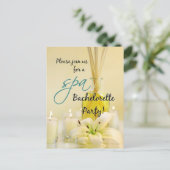 Bachelorette Spa Party Postcard Invitations (Debout devant)
