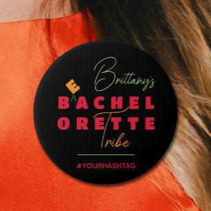 Bachelorette Stam Hashtag Ronde Button 7,6 Cm