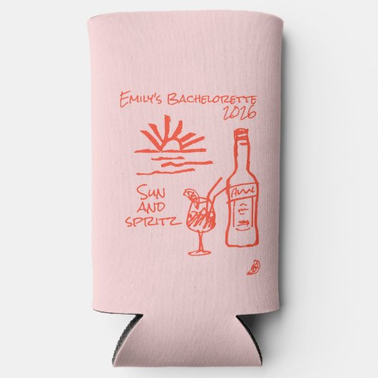 Bachelorette Sun en Spritz uitnodiging (Voorkant)