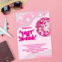 Bachelorette Super Dernier Invitation disco, Disco