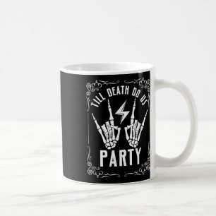 Bachelorette Tot de Dood Ons Scheidt Skelet Hand Koffiemok