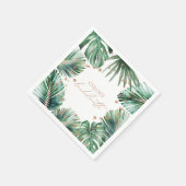 Bachelorette Tropisch & Diamant Modern Servet (Hoek)