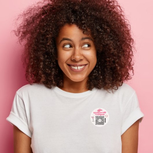 Bachelorette Venmo QR-code Koop de Bruid Een Drank Ronde Sticker