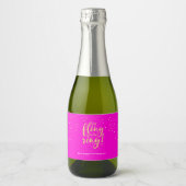 Bachelorette Verloving Hen Party Mini Wijn Sparkling Wijnetiket (Voorkant)