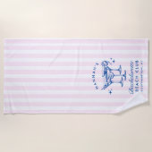 Bachelorette Vert & Jaune Moderne Plage Serviette (Devant)