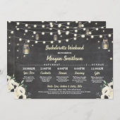 Bachelorette Vrijgezellenfeest Itinerary Fireflies Programma (Voorkant / Achterkant)