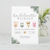 Bachelorette Weekend Beach party Route Kaart (Staand voorkant)