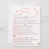 Bachelorette Weekend Bewerkbare Reisplanning Kaart (Voorkant)