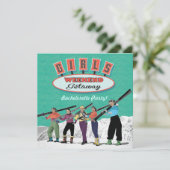 Bachelorette Weekend Getaway Party Invitations (Debout devant)