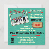 Bachelorette Weekend Getaway Party Invitations (Dos)
