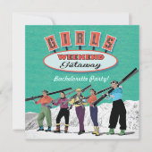 Bachelorette Weekend Getaway Party Invitations (Devant)