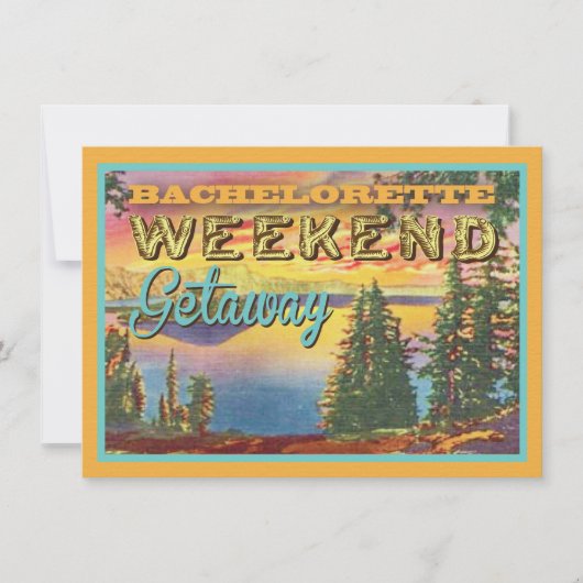 Bachelorette Weekend Getaway Party Invitations (Devant)