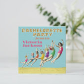 Bachelorette Weekend Getaway Party Invitations (Debout devant)