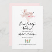 Bachelorette Weekend in Austin Texas Invitation (Devant / Derrière)