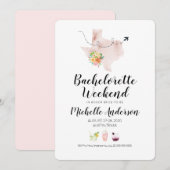 Bachelorette Weekend in Austin Texas Invitation Kaart (Voorkant / Achterkant)