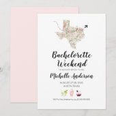 Bachelorette Weekend in Austin Texas Invitation Kaart (Voorkant / Achterkant)